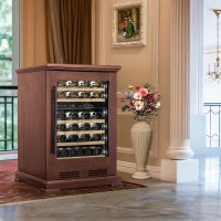 Винный шкаф в деревянном корпусе Meyvel MV46PRO-KBT2 цвет орех